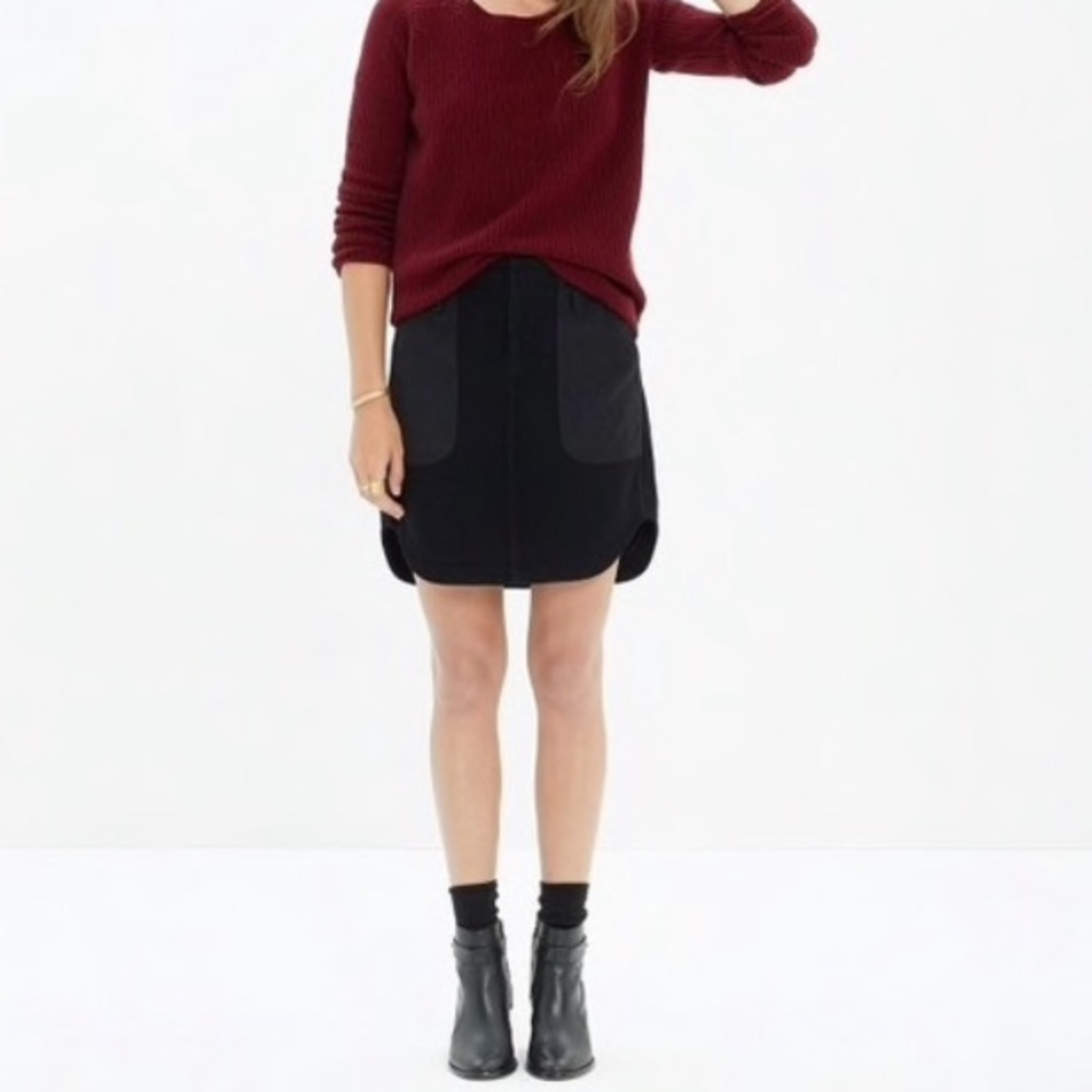 NWT Madewell black skirt